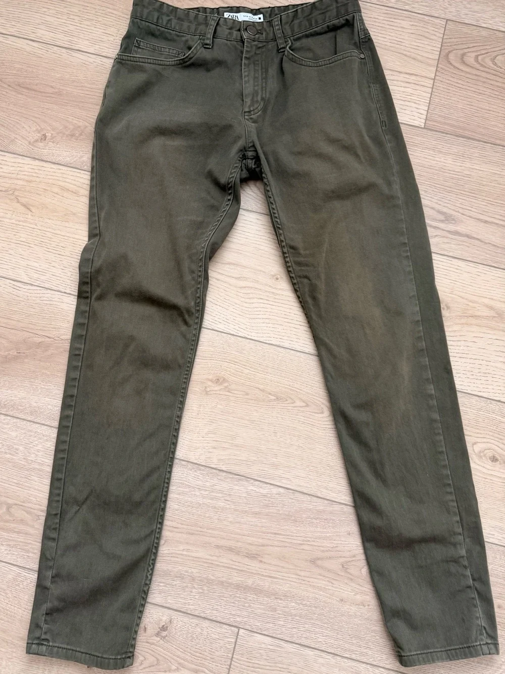 Zara Men's Skinny Jeans in Olive, Size 30